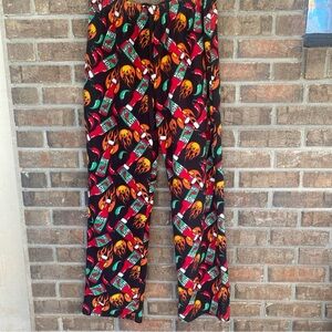 Hot Sauce Themed Black Sweatpants